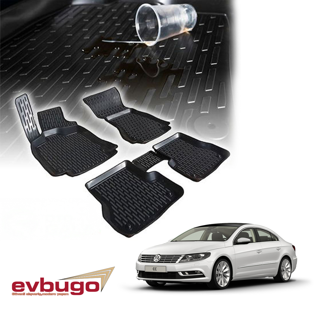 3D PASPAS SİYAH VOLKSWAGEN CC 2008-2017